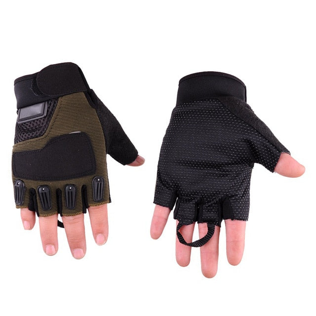 army fingerless gloves