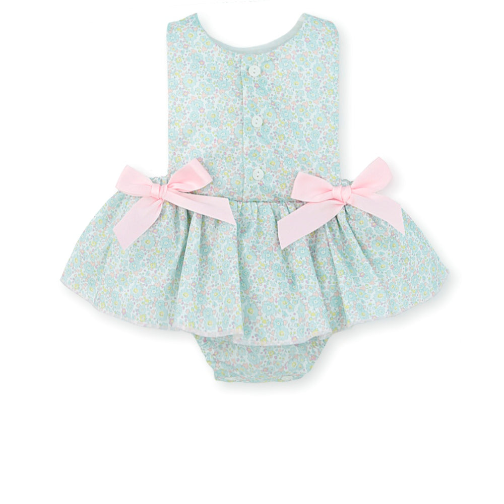 Girls Mac Ilusion Mint Green And Pink Floral Summer Dress – Kidz Emporium