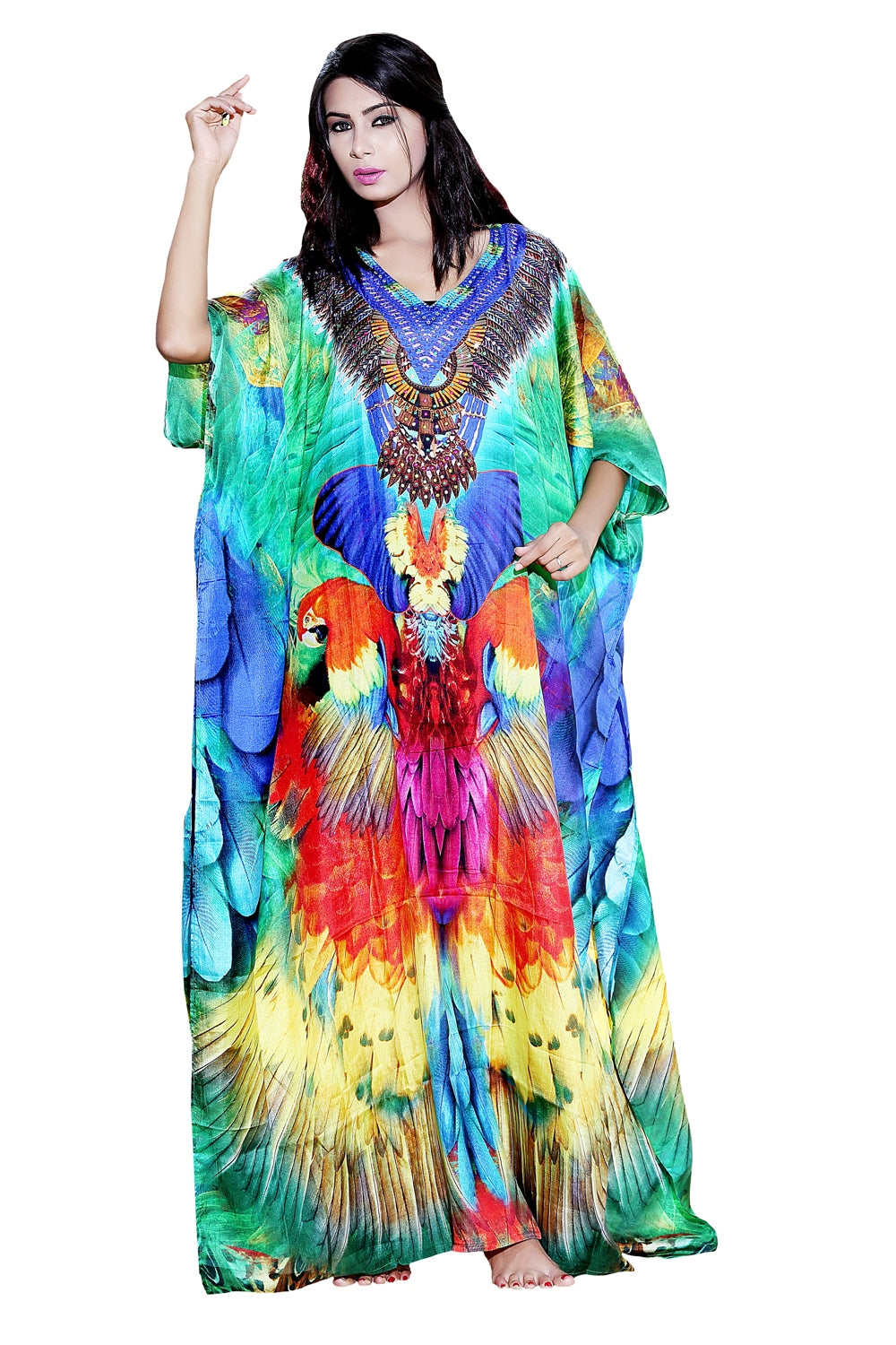 Adolescent Genre long Silk Kaftan highly inspired by Camouflage and Di ...