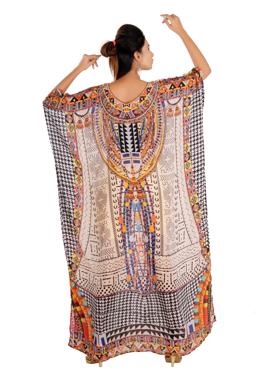 Beach kaftan dress for woman beaded/beach wear/one piece jeweled full ...