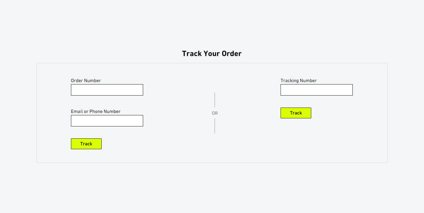 Track your Order