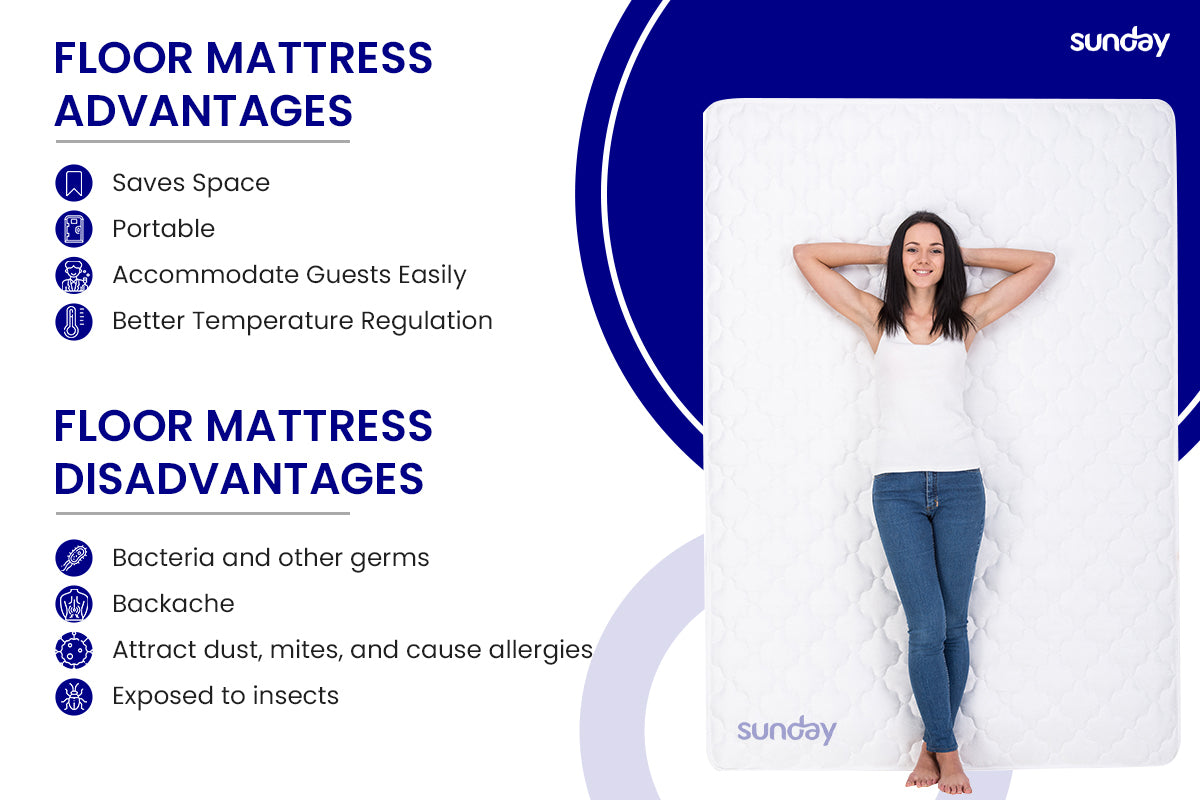 Advantages and disadvantages of a floor mattress
