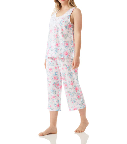 Cactus Cotton Tank & 3/4 Pant Pyjama Set as seen on Studio 10