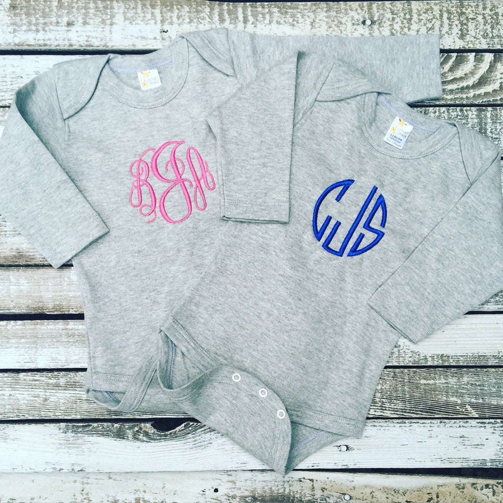 Monogrammed Cotton Long Sleeve Embellish Accessories & Gifts ...