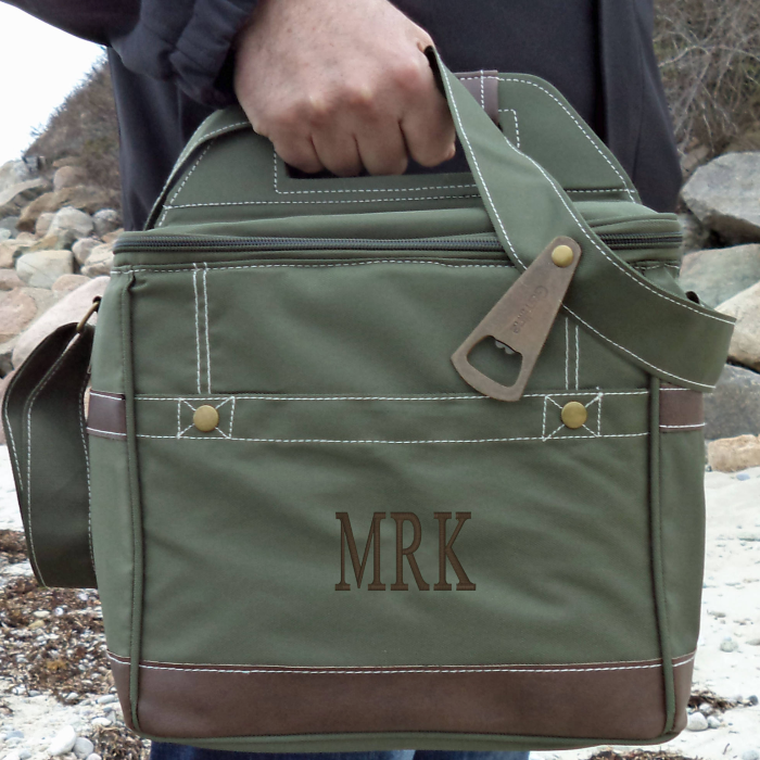 monogrammed insulated cooler bag