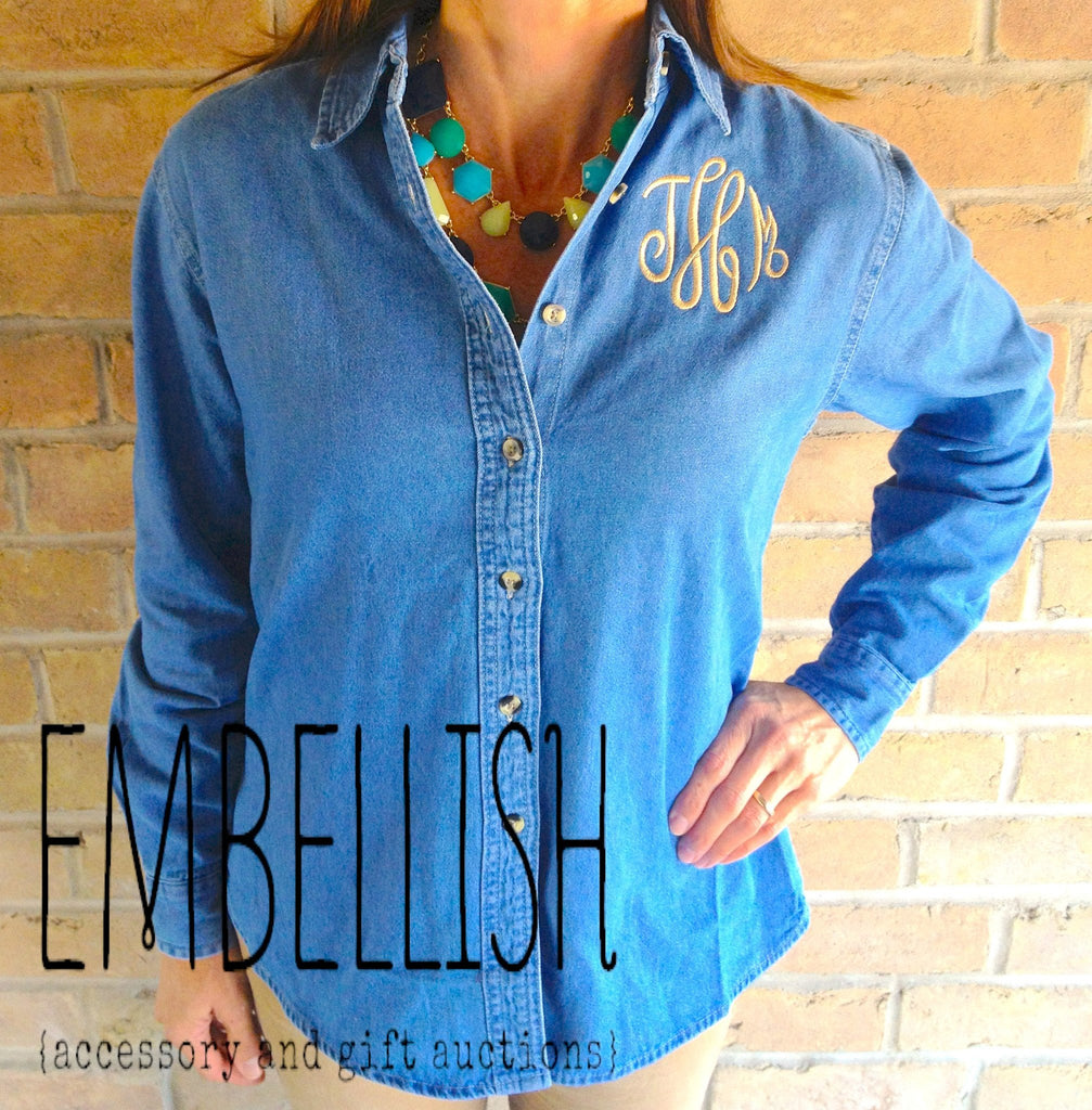 ladies denim shirt