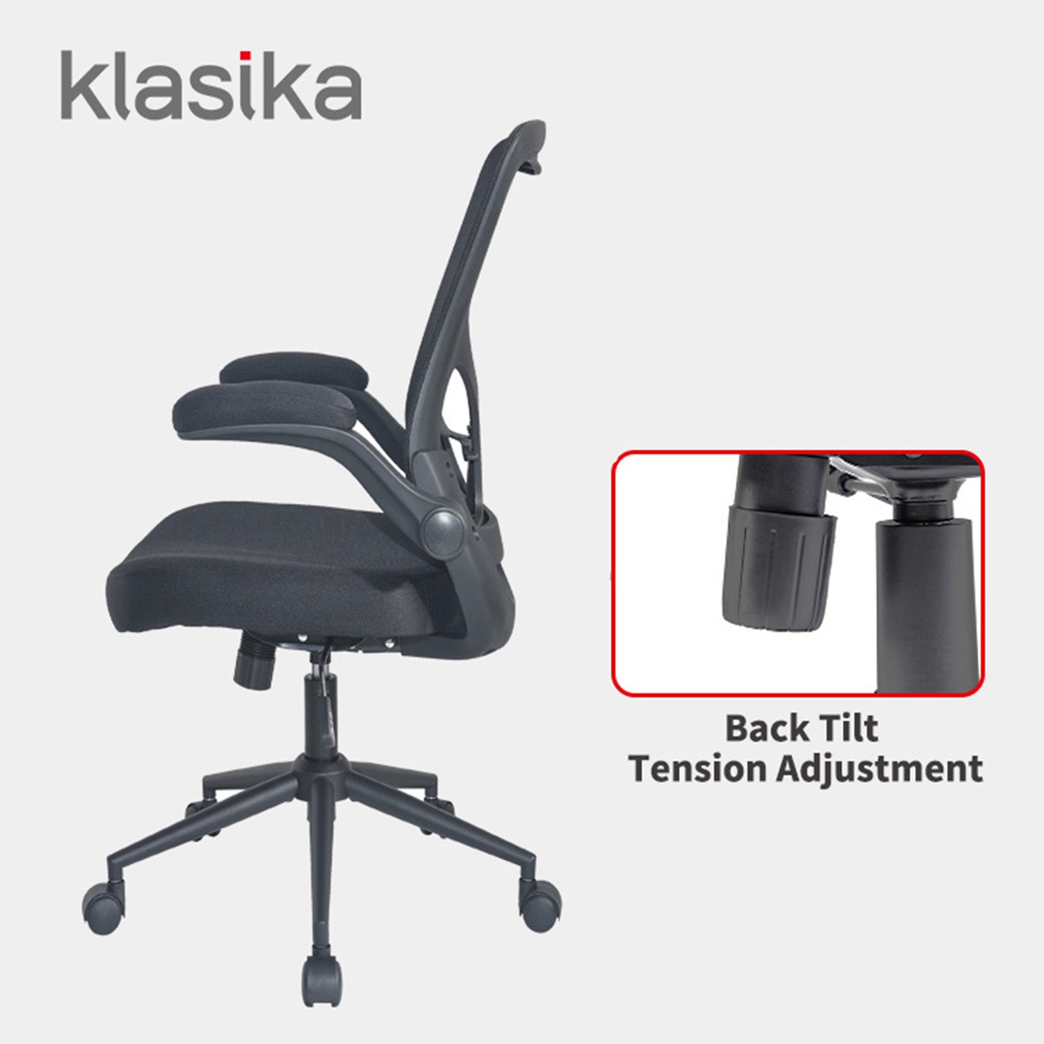 klasika leon ergonomic high back mesh desk chair