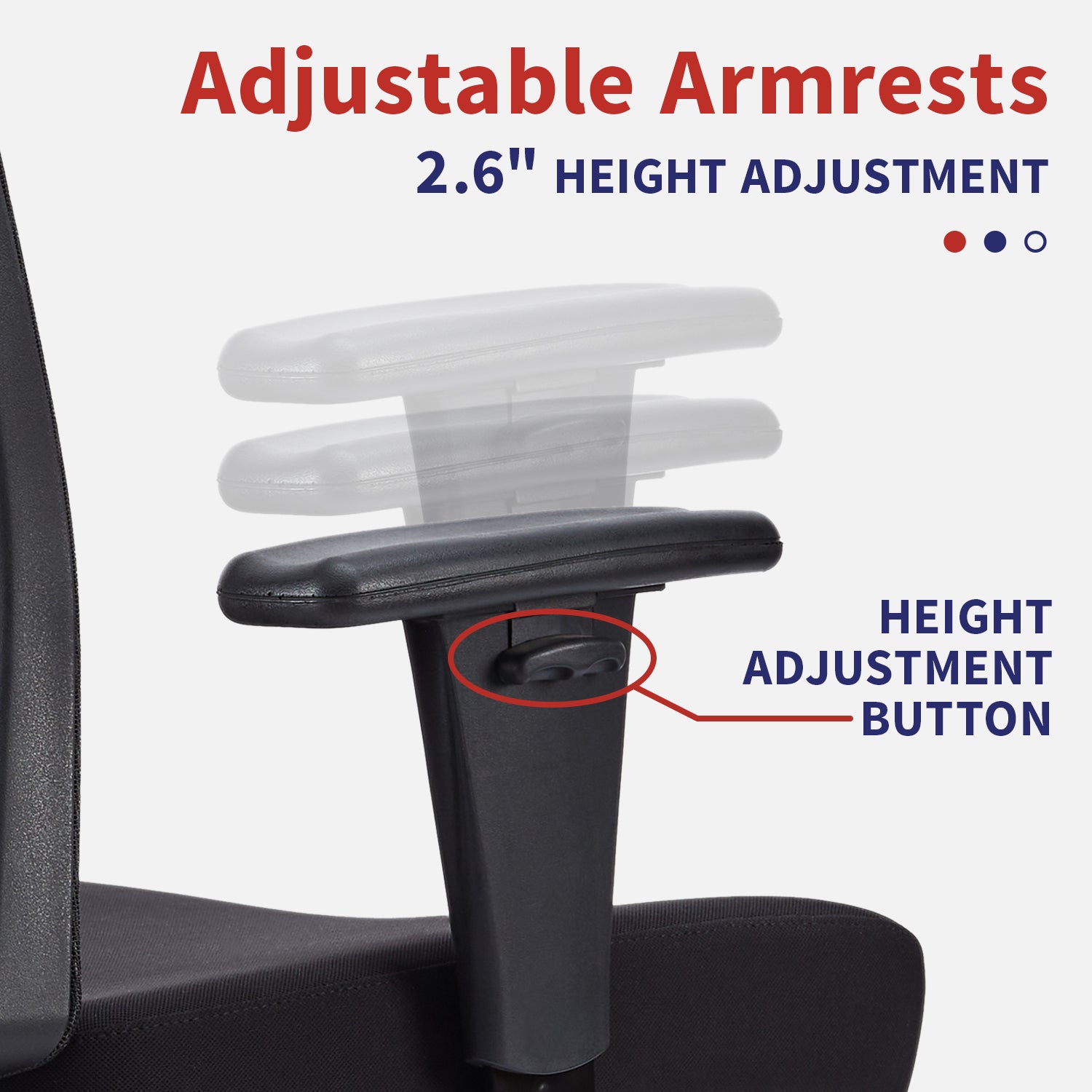 height adjustable armrest