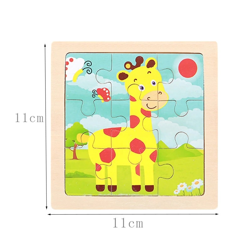 Kids Intelligence Educational Learning Toys - Wooden 3D Puzzle - Million Plaza