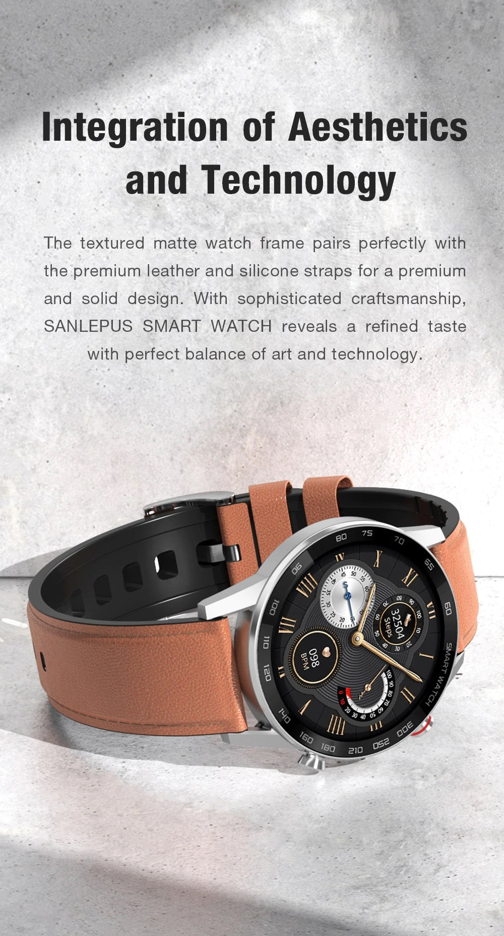 Sanlepus Business Smart Watch Bluetooth Call Smartwatch Men Sport Fitness Bracelet Clock For Android Apple IOS - Million Plaza