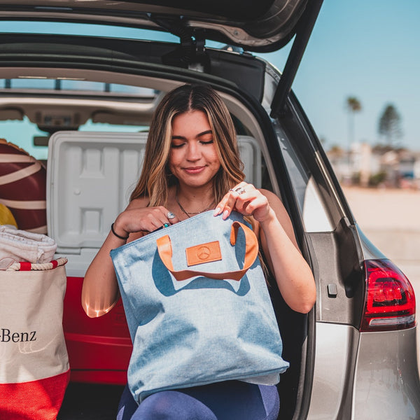 1960s Woman In Mercedes Benz Using Car Phone Weekender Tote Bag by  Retrographs - Pixels