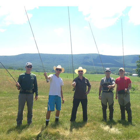 Learn to fly fish - On the stream Smallmouth Bass Fly Fishing lessons - Murray's Fly Shop