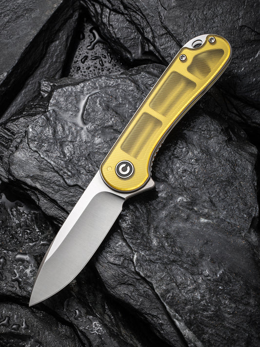 WE Knives SOLID Integral Flipper by GTC with Polished Bead Blasted Titanium  and 20CV Steel [Free Shipping]