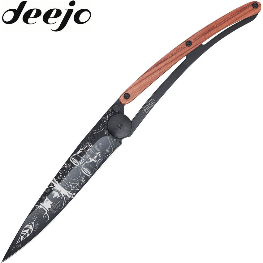 Deejo Tattoo 37G Juniper Fish | Cretan knives