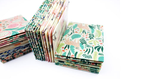 Minimakers designer beeswax wrap fabrics in cheetah dragronfruit print