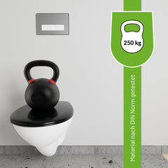 WC-Sitz aus 100% Recycling: belastbar bis 250 kg
