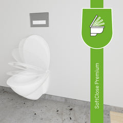 Recycling WC-Sitz mit Absenkautomatik SoftClose® in Weiß