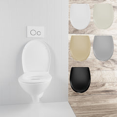 WC-Sitze mit Absenkautomatik in 5 Farben: LUVETT C770