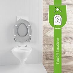 WC Sitz mit Klicksystem TakeOff EasyClean