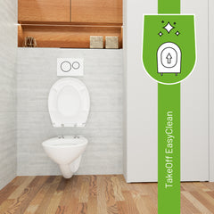 WC Sitz mit Klicksystem TakeOff EasyClean