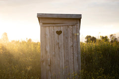 WC-Sitz Holz Toilettenhäuschen