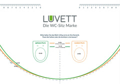 Schablone D-Form WC-Sitze