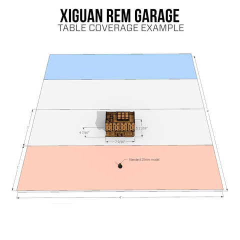 Ejemplo de cobertura de mesa de garaje Xiguan REM