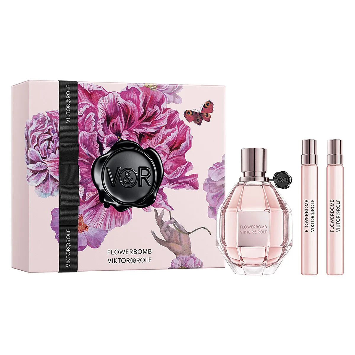 Viktor & Rolf Flowerbomb EDP (W) / 3 Pc SP 50 ml; SP 10 ml;  SP 10 ml