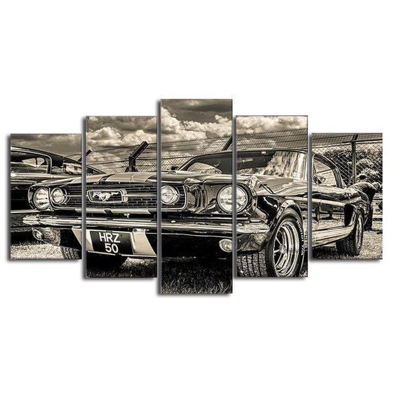 1965 Ford Mustang Canvas Art Canvasxuk