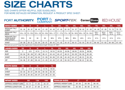 Size Charts – Keysight Company Store