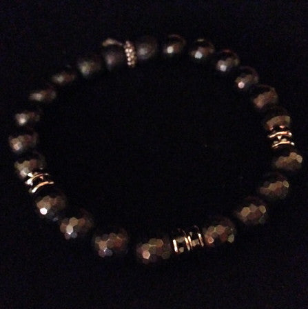 mens crystal bracelet