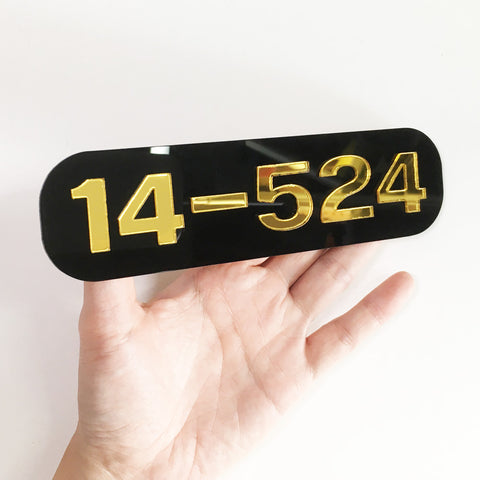 gold and black hdb unit number