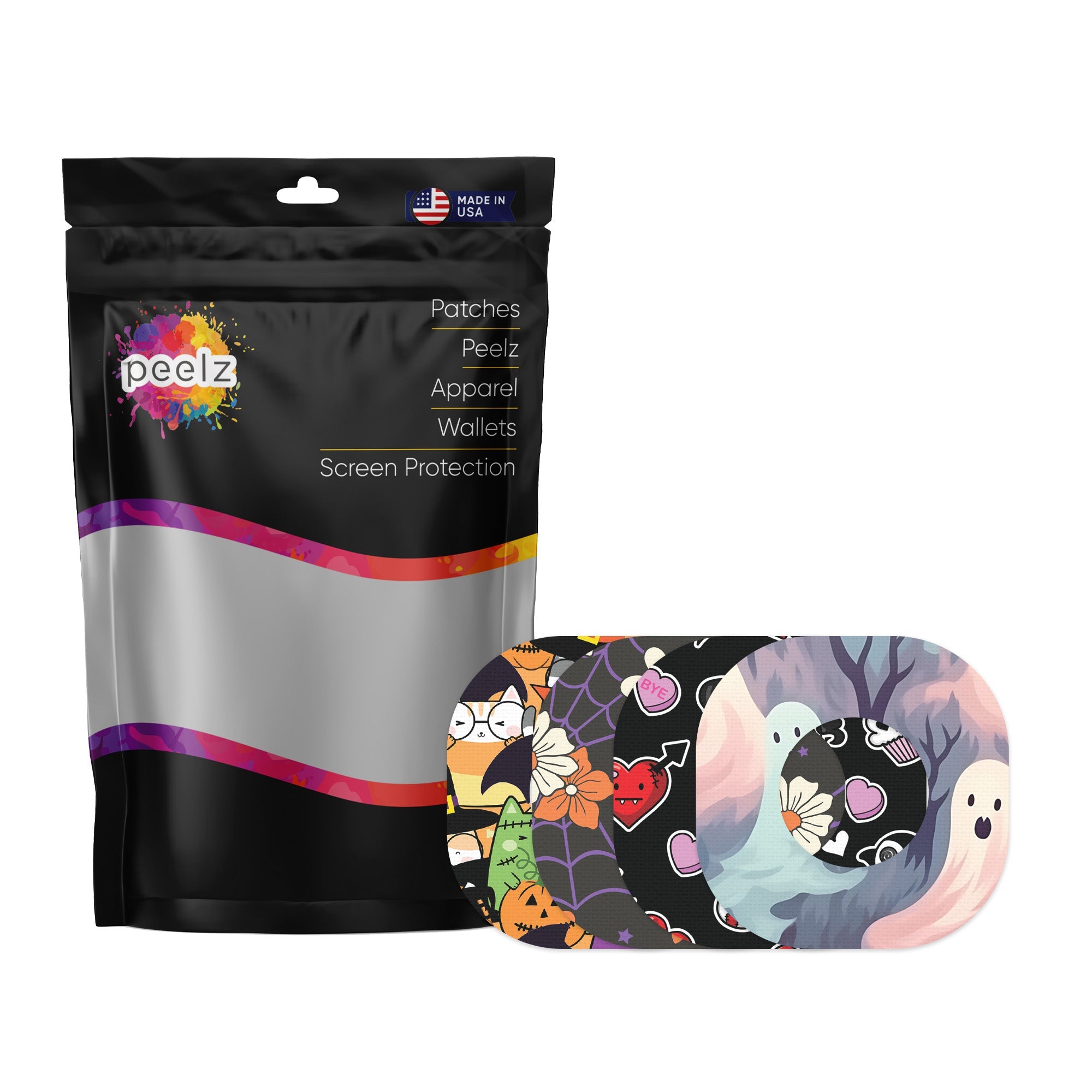 Spooky Variety Dexcom G7 and Stelo Patch Tape - Pump Peelz