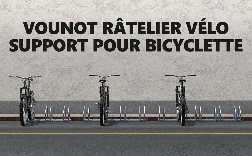 Râtelier 6 vélos en bois - NORMEQUIP