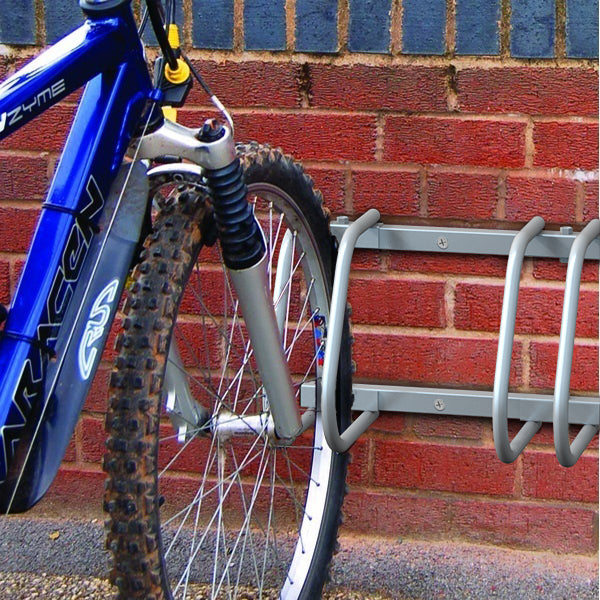 EINFEBEN Râtelier Vélo pour 6 Vélos, Range Vélo au Sol ou Mural,en  Suspension 160x32x26cm