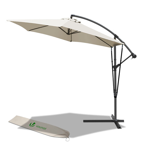 Parasol deporte 3M avec housse de protection et sangle de fixation Beige - VOUNOT FR