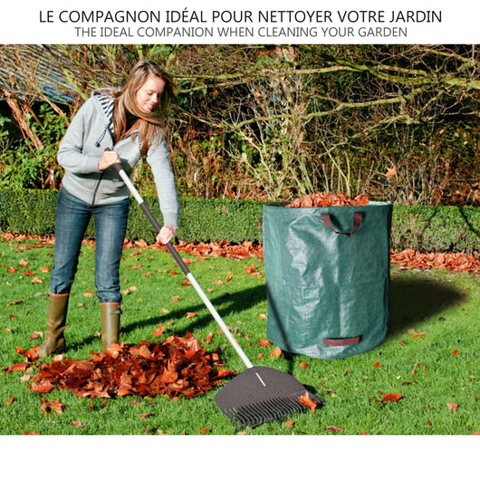 Sac de jardin de grande capacité 120L/272L/300L, sac à feuilles en