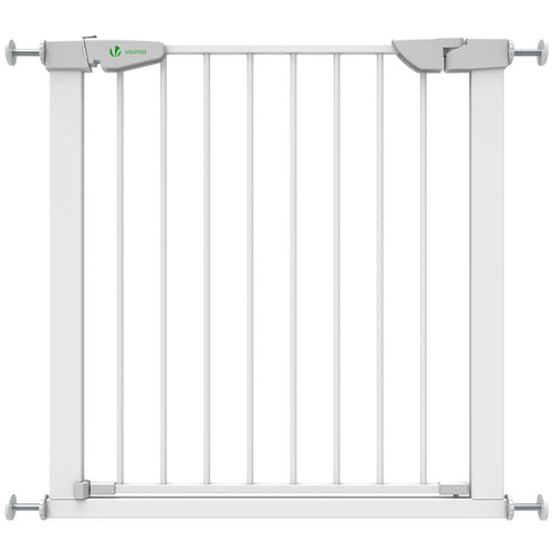 Barriere de Securite porte et escalier 76-84cm blanc pour enfants et animaux - VOUNOT