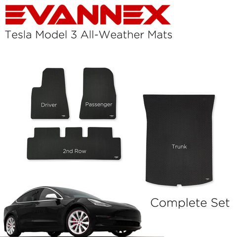 Tesla Model 3 All Weather Floor Mats – EVANNEX Aftermarket Tesla Accessories