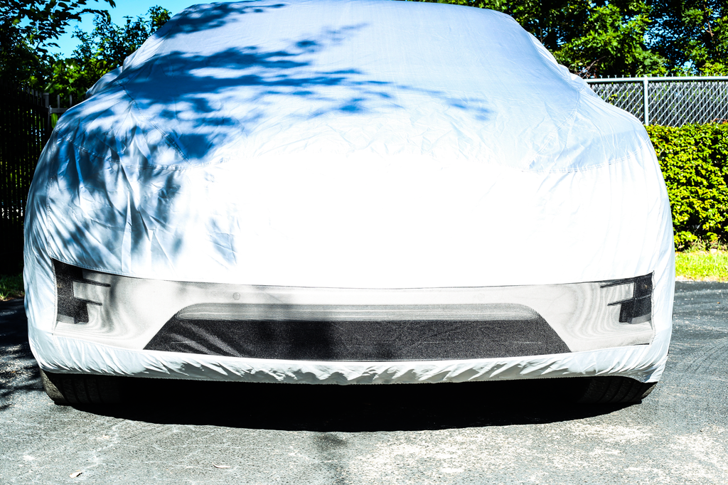 Custom Rainproof Tesla Car Cover - Outdoor Platinum Range