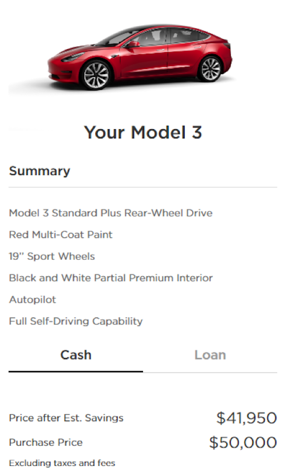 Tesla partial premium interior store