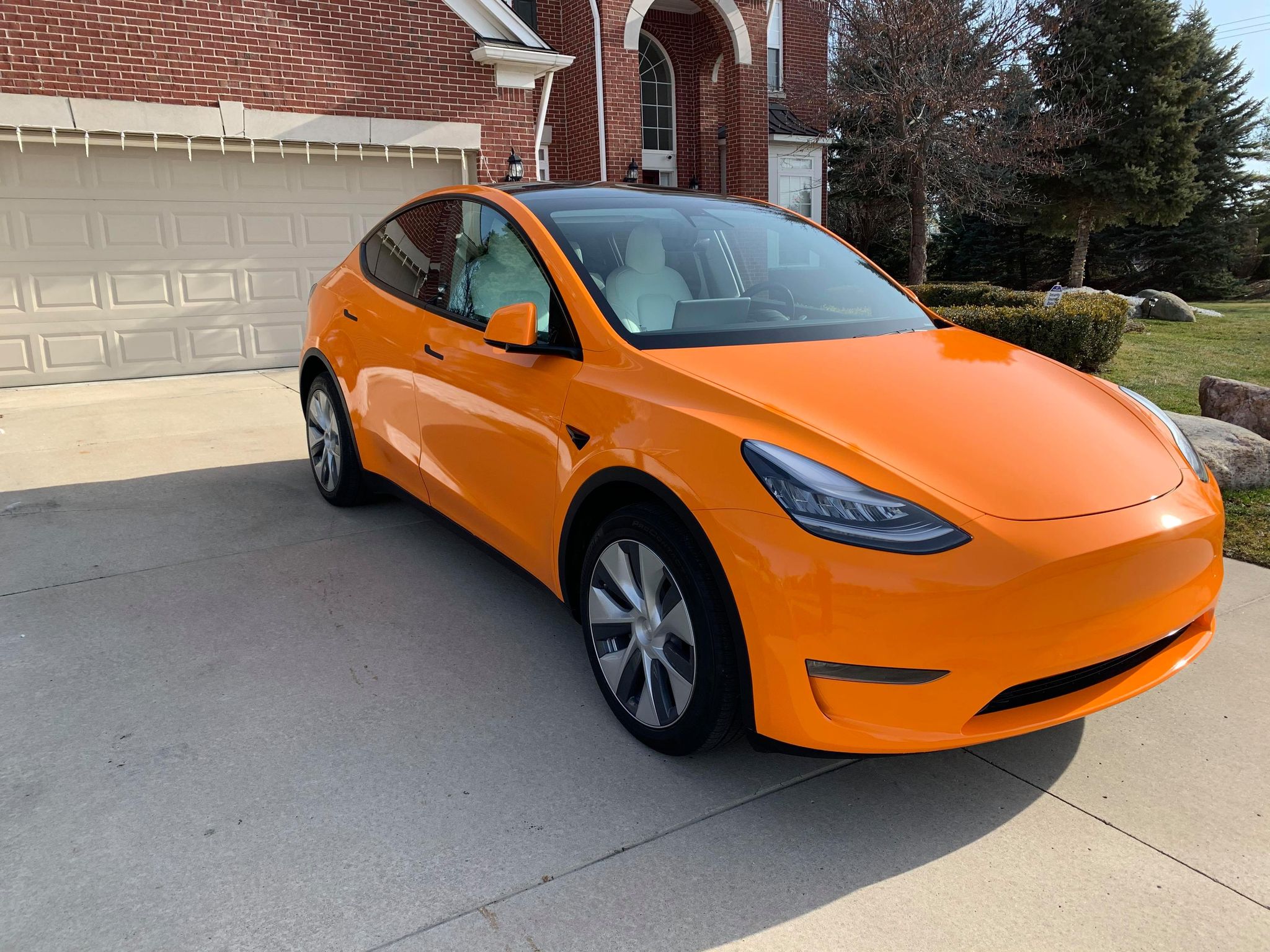 This Brilliant Urban Orange Tesla Model Y Is Sure To Turn Heads