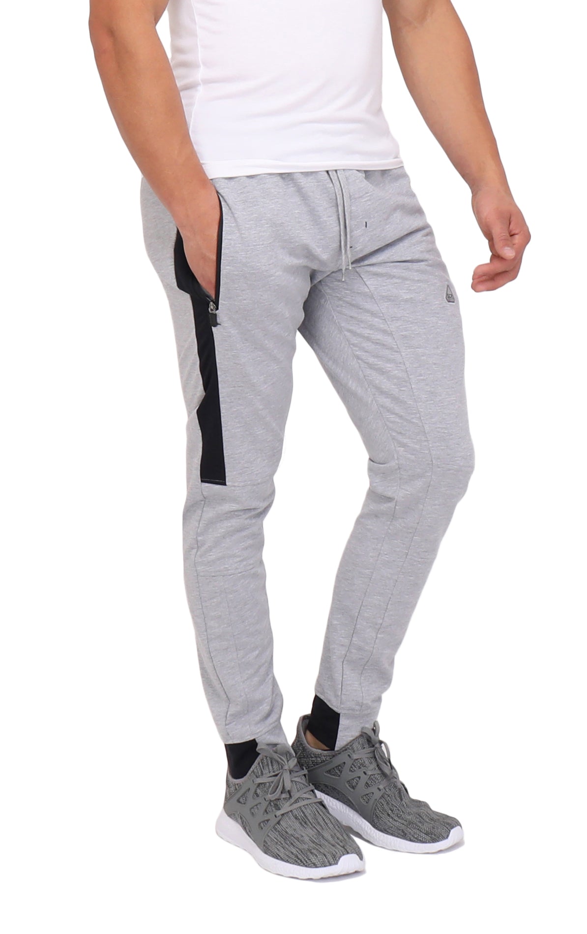 KRHINO Slacks for Men, Gym Men's Trousers Jogging Tight Sweatpants Tight  Sweatpants Men's Side Zipper Pants (Color : Dark Grey, Size : (Size) XXL) :  : Clothing, Shoes & Accessories