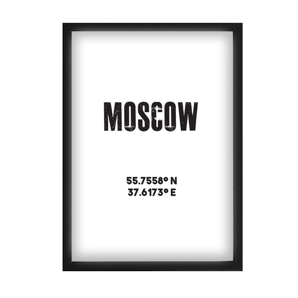 Moscow Co-ordinates Print 0