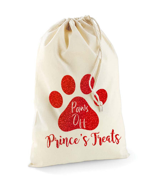 Personalised Pet Paws Off Treats Stuff Bag - Pet Gifts / Accessories 3