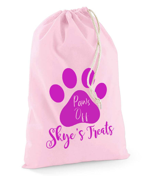 Personalised Pet Paws Off Treats Stuff Bag - Pet Gifts / Accessories 4