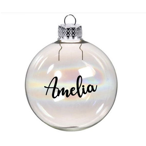 Personalised Name Bauble Sticker - DIY Christmas Sticker 2