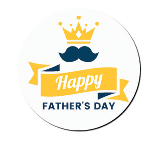 Fathers Day Coaster - Happy Fathers Day Crown 0