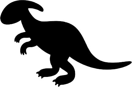 Dinosaur Silhouette with Hearts - Choose your dinosaur and heart colou ...