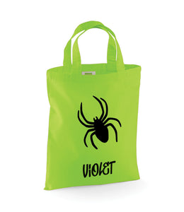 Personalised Spider Trick or Treat Bag - Halloween Gift